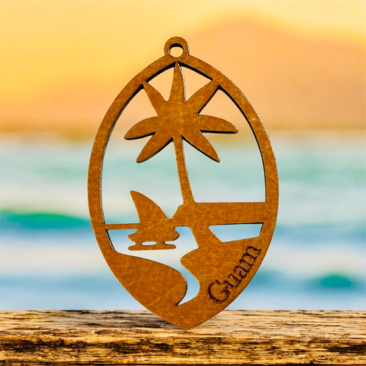 Guam Seal Wooden Ornament